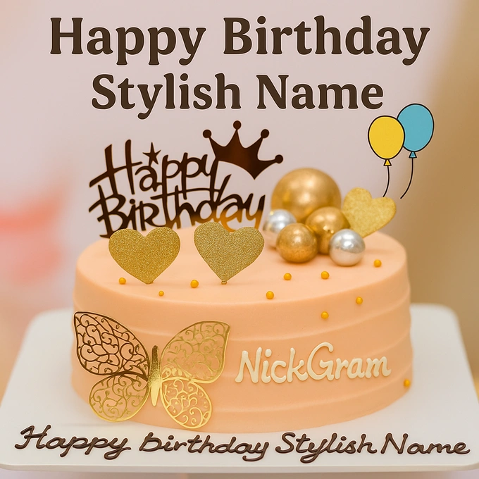 Stylish birthday name