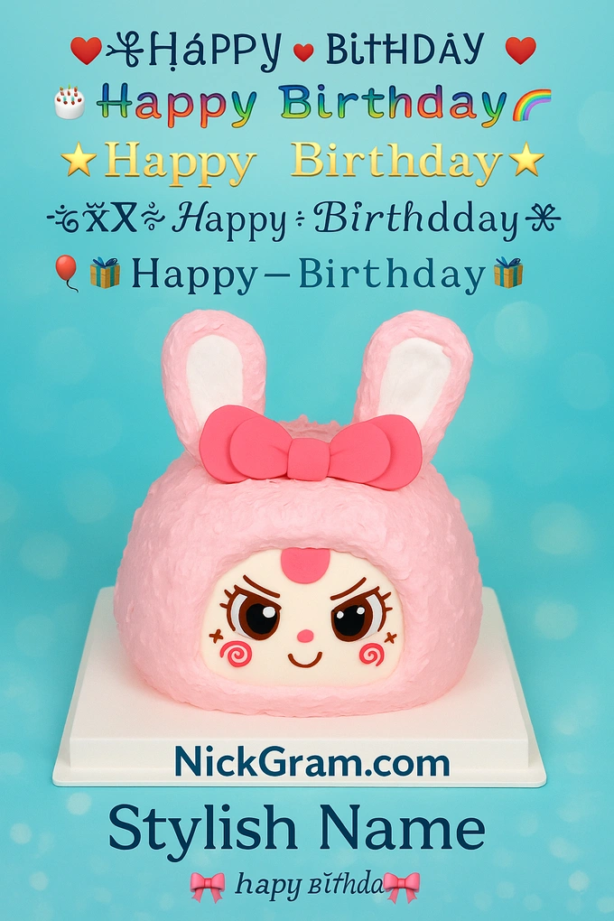 Happy Birthday Stylish Name