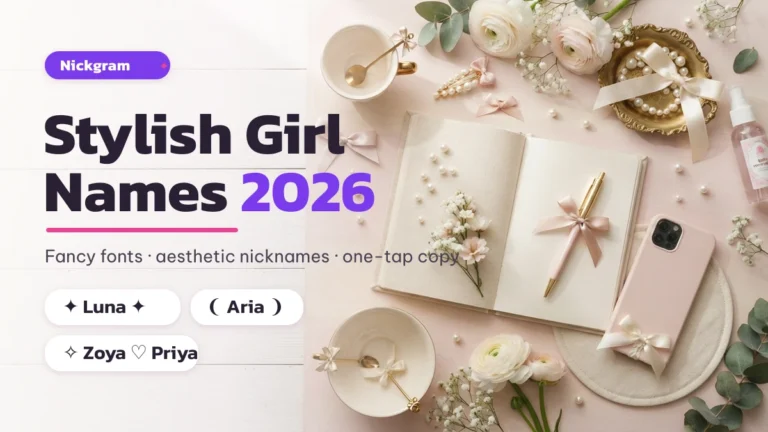 Stylish Girl Names