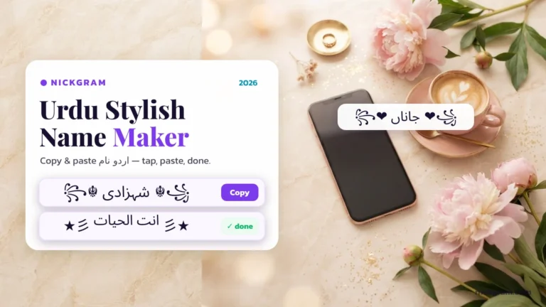 Urdu Stylish Name